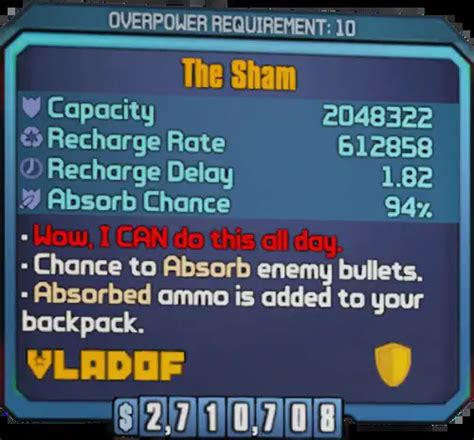 sham shield bl2.